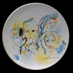 piatto in ceramica ernesto treccani